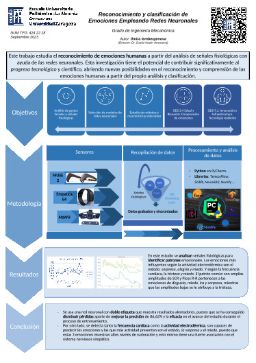 Reconocimiento y clasificación de emociones empleando redes neuronales