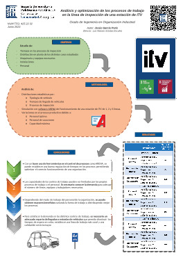 Análisis y optimización de los procesos de trabajo en la línea de inspección de una estación de ITV